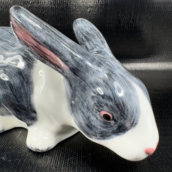 Vintage Italian Pottery Bunny Rabbit 12inch Ceramic Figurine Made In Italy VTG - Picture 5 of 15
